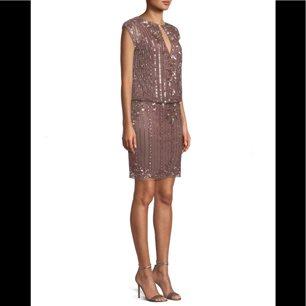 Aidan Mattox Beaded Cocktail Dress